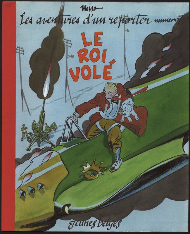 Al Severin, Al Séverin - Le Roi Volé (pastiche Tintin) - Illustration originale
