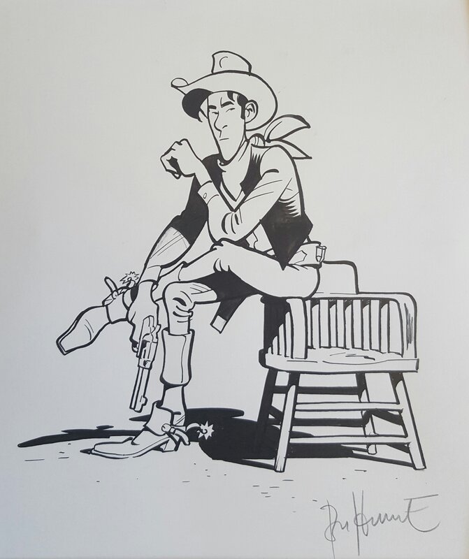 L'homme qui tua Lucky Luke - Matthieu Bonhomme / Page de titre - Planche originale