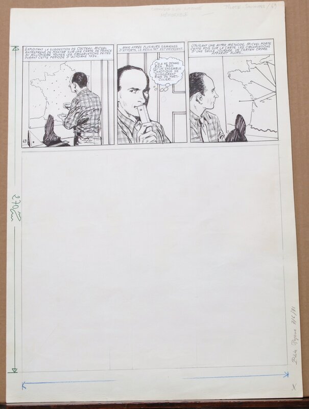 Robert Gigi, Jacques Lob, Page 88 - les apparitions Ovni - Dargaud - Planche originale