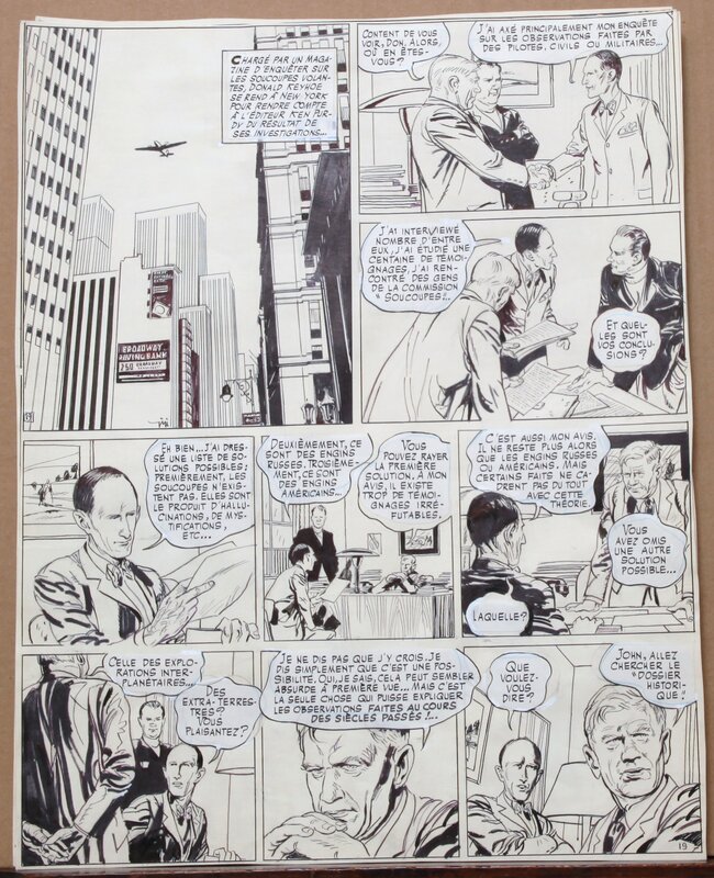 Robert Gigi, Jacques Lob, Page 27 - les apparitions Ovni - Dargaud - Comic Strip