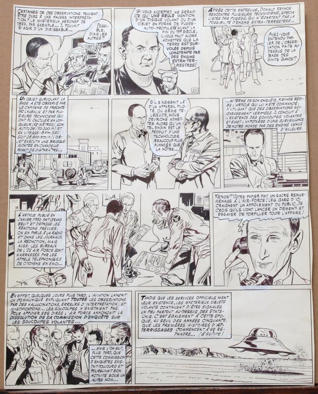 Robert Gigi, Jacques Lob, Page 30 - les apparitions Ovni - Dargaud - Comic Strip