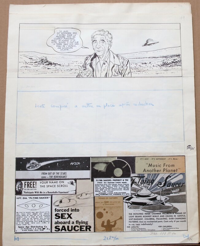 Robert Gigi, Jacques Lob, Page 60 - les apparitions Ovni - Dargaud - Comic Strip