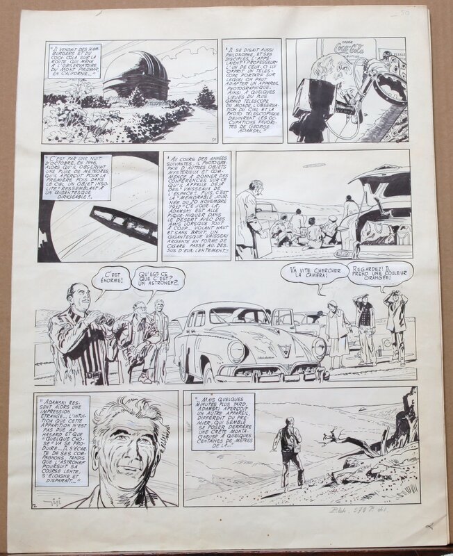 Robert Gigi, Jacques Lob, Page 61 - les apparitions Ovni - Dargaud - Comic Strip