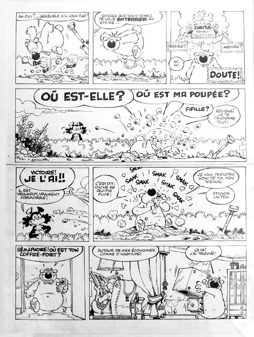 Cubitus par Dupa - Planche originale