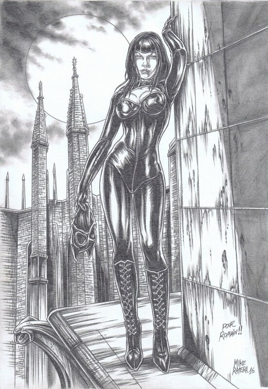 Catwoman par Mike Ratera - Illustration originale