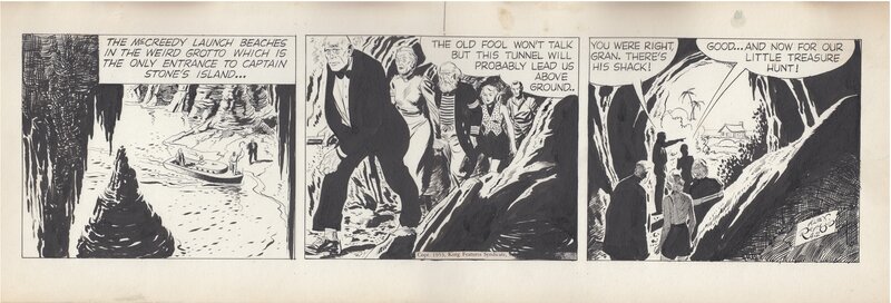 Alex Raymond, Rip Kirby, du 02.04.1953 - Original art