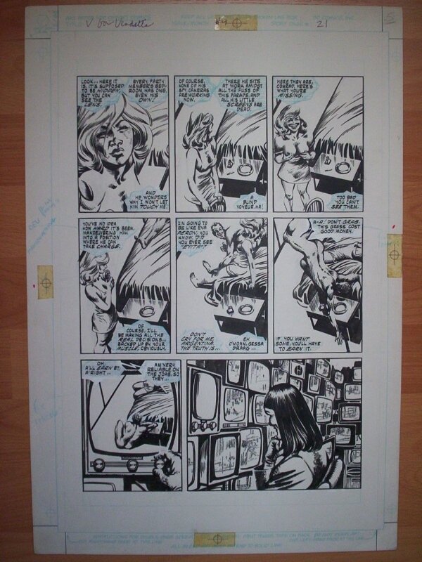 V for Vendetta #9,page 21,David Lloyd - Planche originale