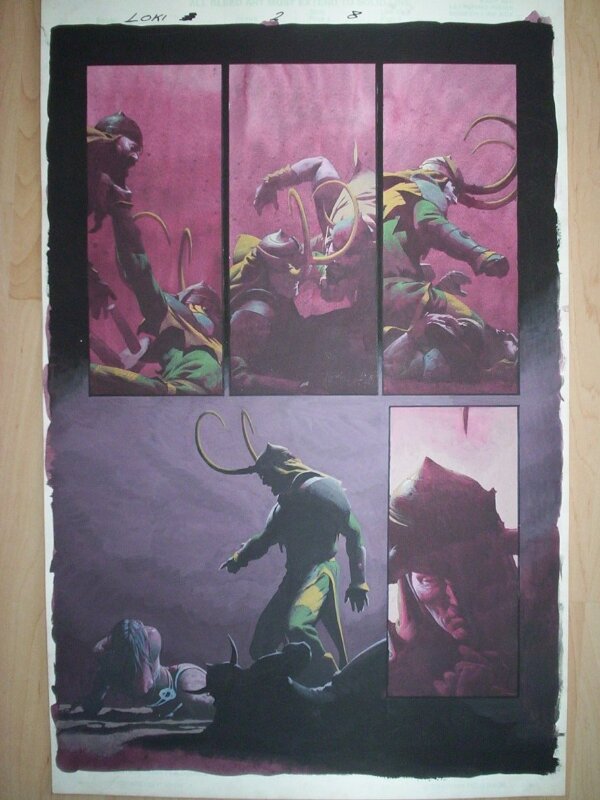 Loki #2 page 8 ,Esad T. Ribic - Planche originale