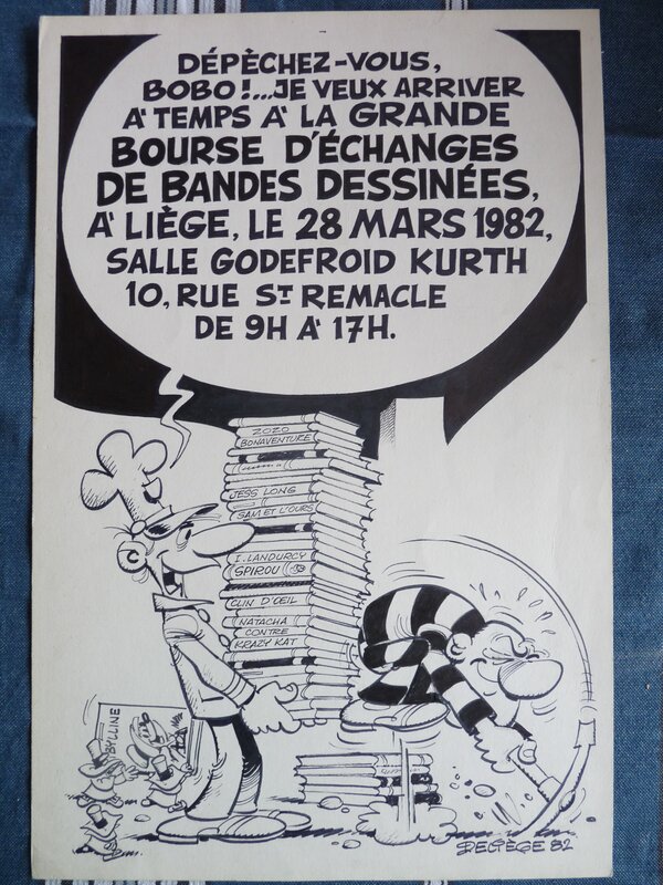 Paul Deliège, BOBO ET LES KROSTONS - Illustration originale