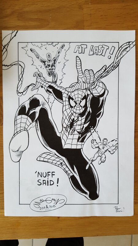 Spiderman A4 par CHRIS MALGRAIN - Illustration originale