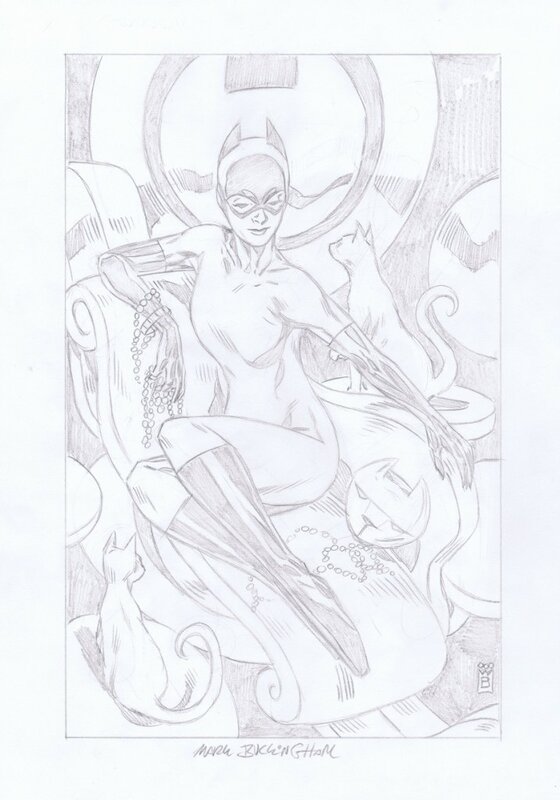 Catwoman par Buckingham - Illustration originale