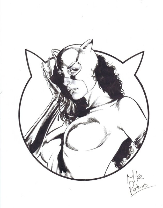 Catwoman par Perkins - Illustration originale