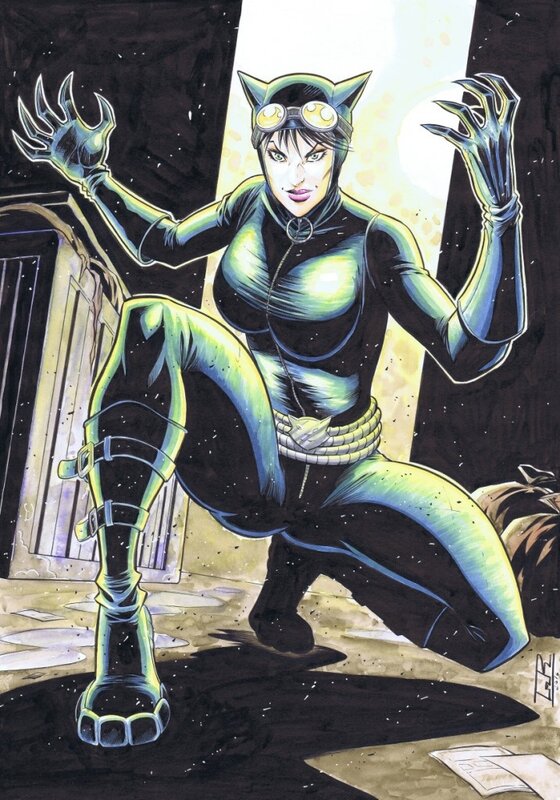 Catwoman par Tarragona - Illustration originale