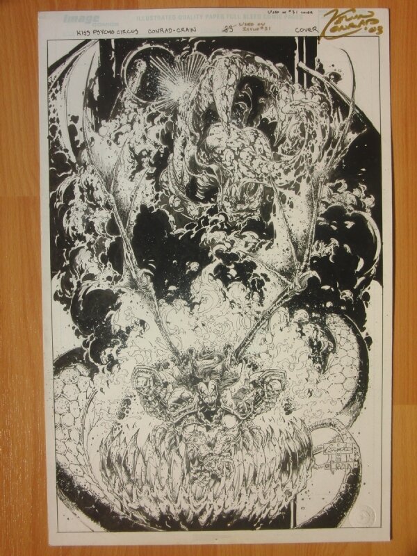 Crain Clayton, Kevin Conrad, Kiss Psycho Circus #31 Cover,Clayton Crain,K. Conrad - Original Cover