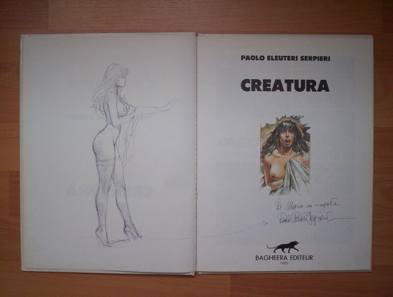 Paolo Eleuteri Serpieri ,Druuna sketch - Dédicace
