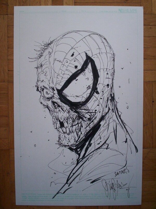 Spider-Man Zombie ,Marko Djurdjevic - Sketch
