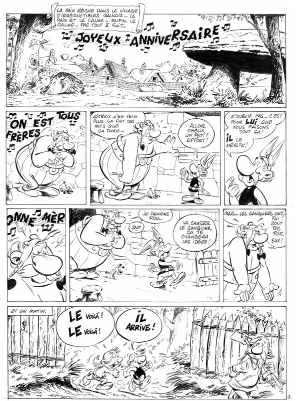 Serge Carrère, Les amis d'Uderzo  planche 1 - Comic Strip