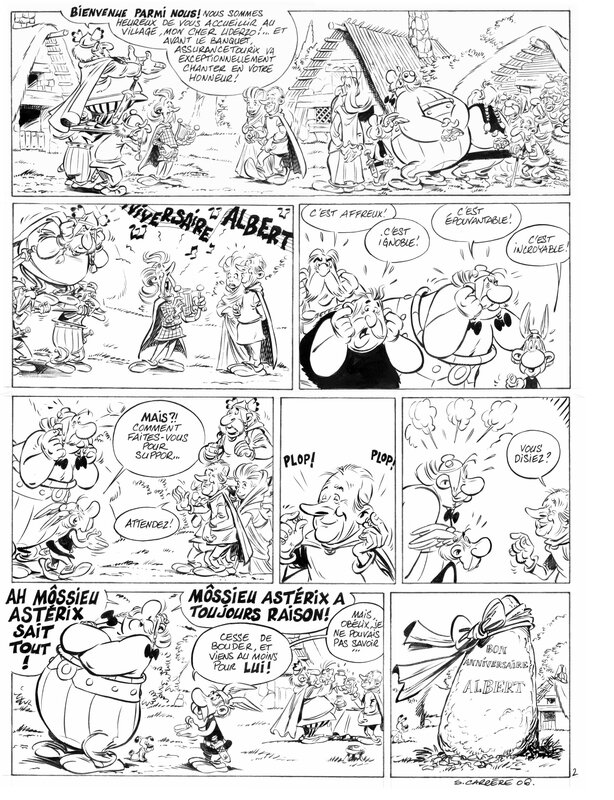 Serge Carrère, Les amis d'Uderzo  planche 2 - Comic Strip