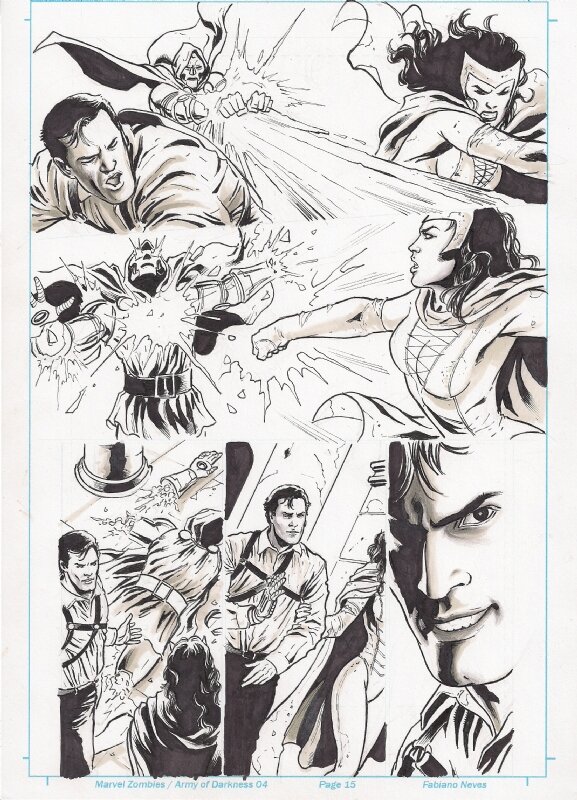 Marvel Zombies vs Army of Darkness #4 page 15,Fabiano Neves - Planche originale