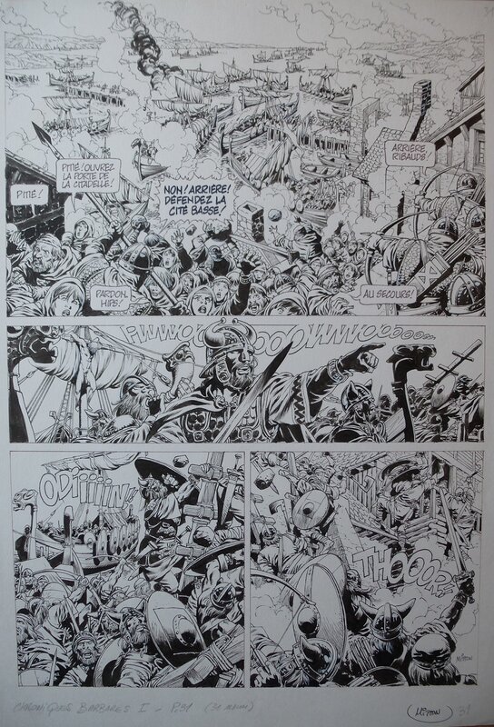 Jean-Yves Mitton, Chroniques Barbares tome 1 planche 31 - Planche originale