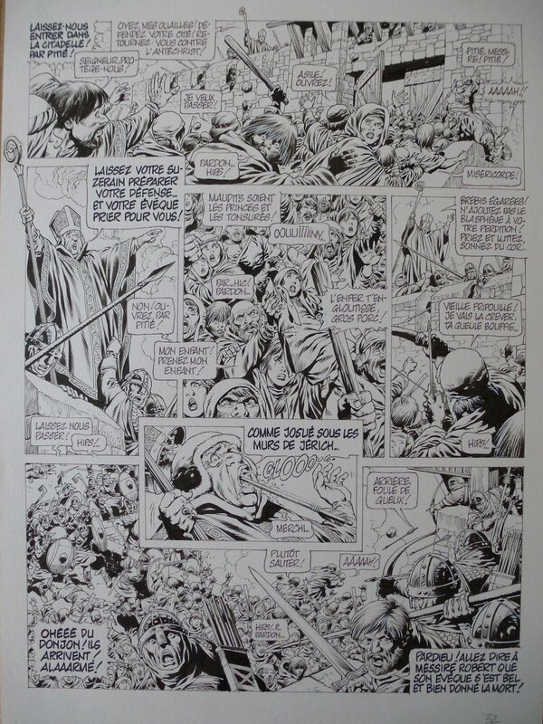 Jean-Yves Mitton, Chroniques Barbares tome 1 planche 32 - Comic Strip
