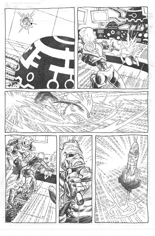Tony Moore, Mike Hawthorne, John Lucas, Rick Remender, Fear agent issue 32 page 6 - Planche originale