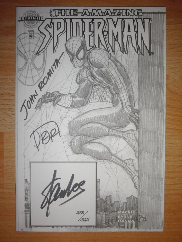 Amazing Spider-man #1 Authentix Lim. + Remarked, John Romita - Dédicace