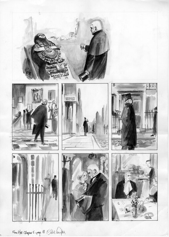 Eddie Campbell, Alan Moore, From Hell Ch 5, page 18 - Planche originale
