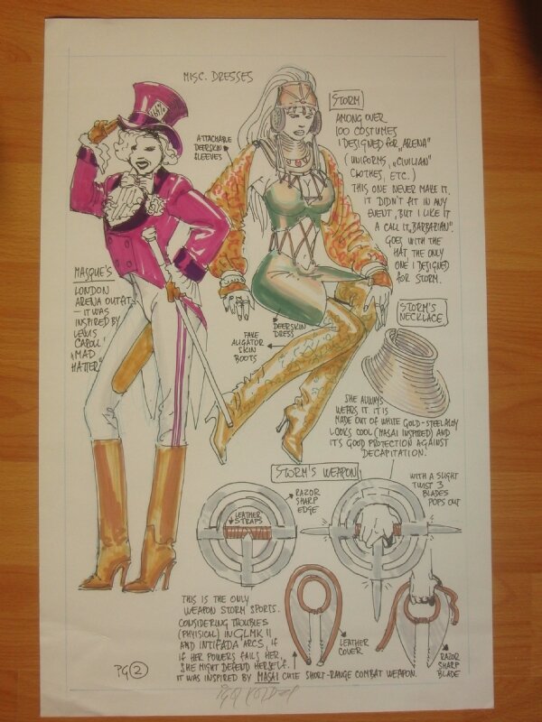 X-Treme Costumes/character page(Storm),Igor Kordey - Original art