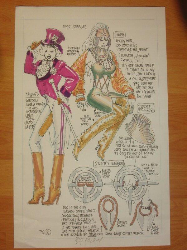 X-Treme Costumes/character page(Storm),Igor Kordey - Œuvre originale