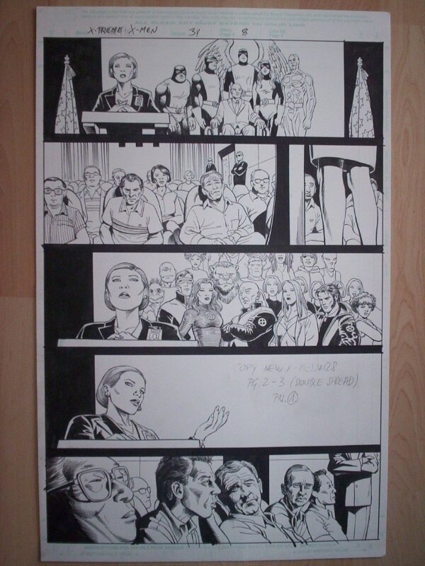 Igor Kordey, Scott Hanna, X-Treme X-Men #31 page 8, Igor Kordey - Planche originale