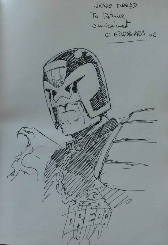 Judge Dredd by Carlos Ezquerra - Sketch