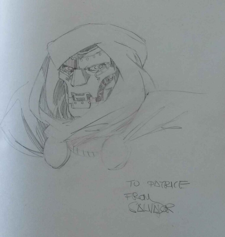 Dr Doom by Salvador Larroca - Sketch