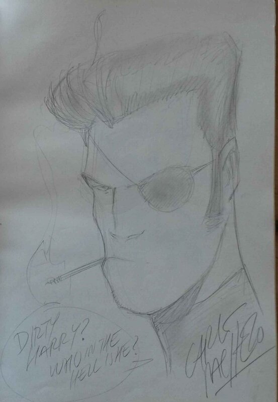Nick Fury by Carlos Pacheco - Sketch