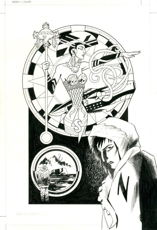 Kevin O'Neill, Alan Moore, Cover for Nemo Heart of Ice - Original Cover