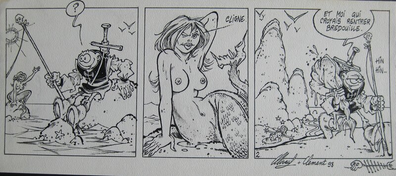 Sébastien Olivaud, Doron le calvite : La sirène - Planche originale