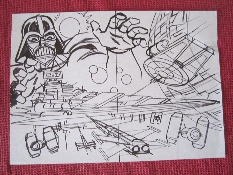 Jean-Yves Mitton, Dark vador star wars - Original art