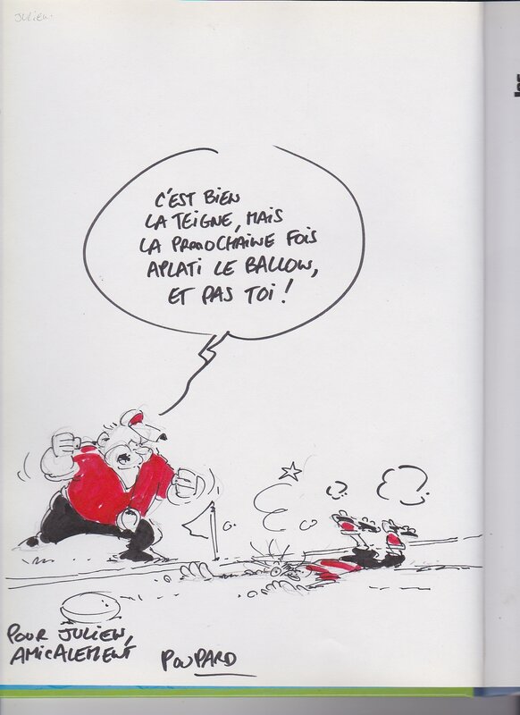 Jean-Charles Poupard, Les Rugbymen Tome 1 : On va leur mettre les poings sur les yeux - Dédicace