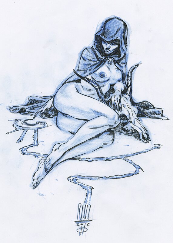 Sortilege by Roberto Ricci - Original Illustration