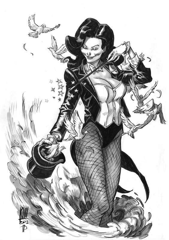 Zatanna par Roberto Ricci - Illustration originale