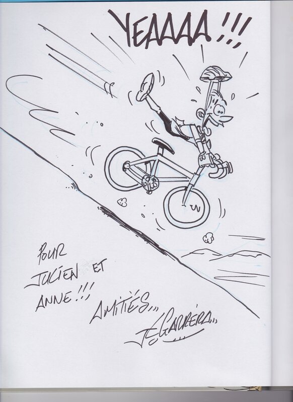Jean-Luc Garréra, Cycliste - Les Vélo Maniacs - Tome 9 - Dédicace