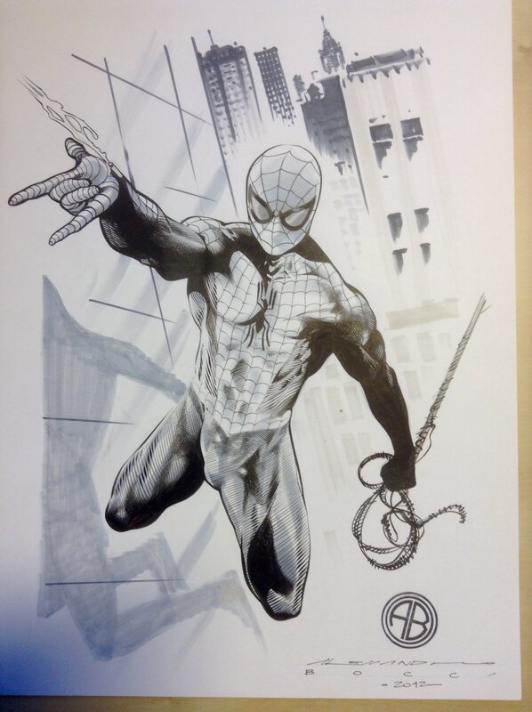 Spiderman par Alessandro Bocci - Illustration originale