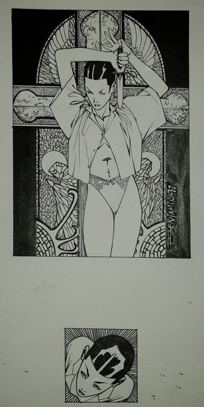 Ryan Benjamin, Wildstorm Lingerie #44 : Prayer - Original Illustration