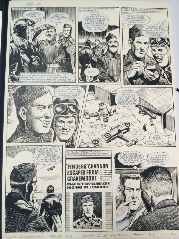 Bill Lacey, Eagles over the western front - Comic Strip