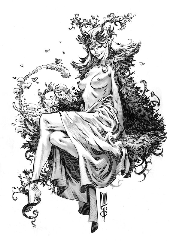 Titania (vendu) par Roberto Ricci - Illustration originale