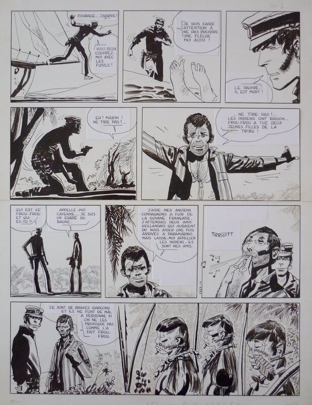 Hugo Pratt - Corto Maltese - Rendez-vous à Bahia - Planche originale