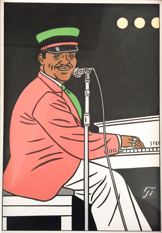 Fats Domino by Jean-Claude Floc'h - Illustration
