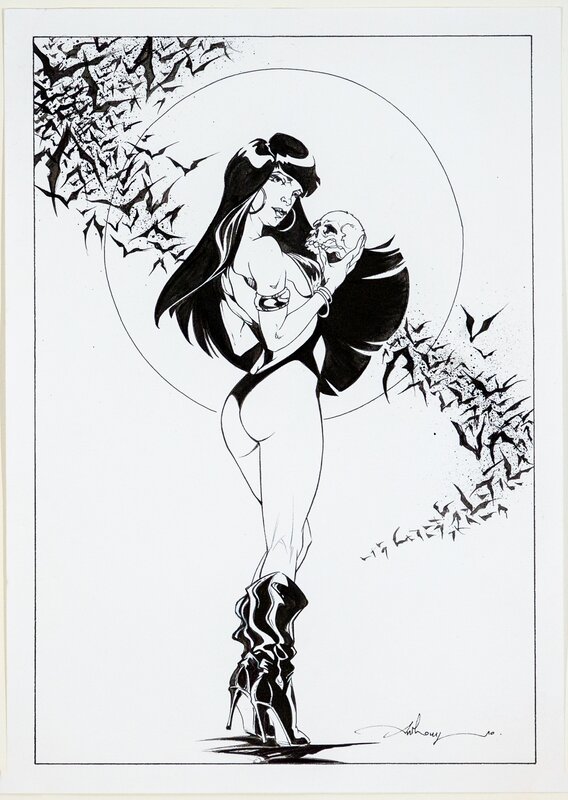 Vampirella by Anthony Jean - Original Illustration