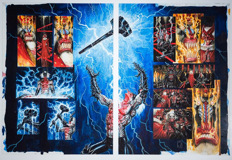 Olivier Ledroit, P28-29 du tome 6 de Requiem - Comic Strip