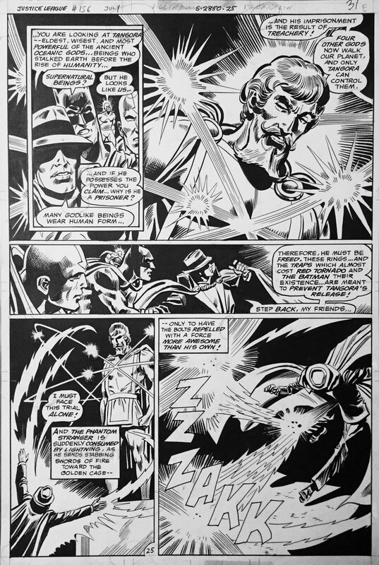 Dick Dillin, Frank McLaughlin, Justice League of America # 156 - Planche originale